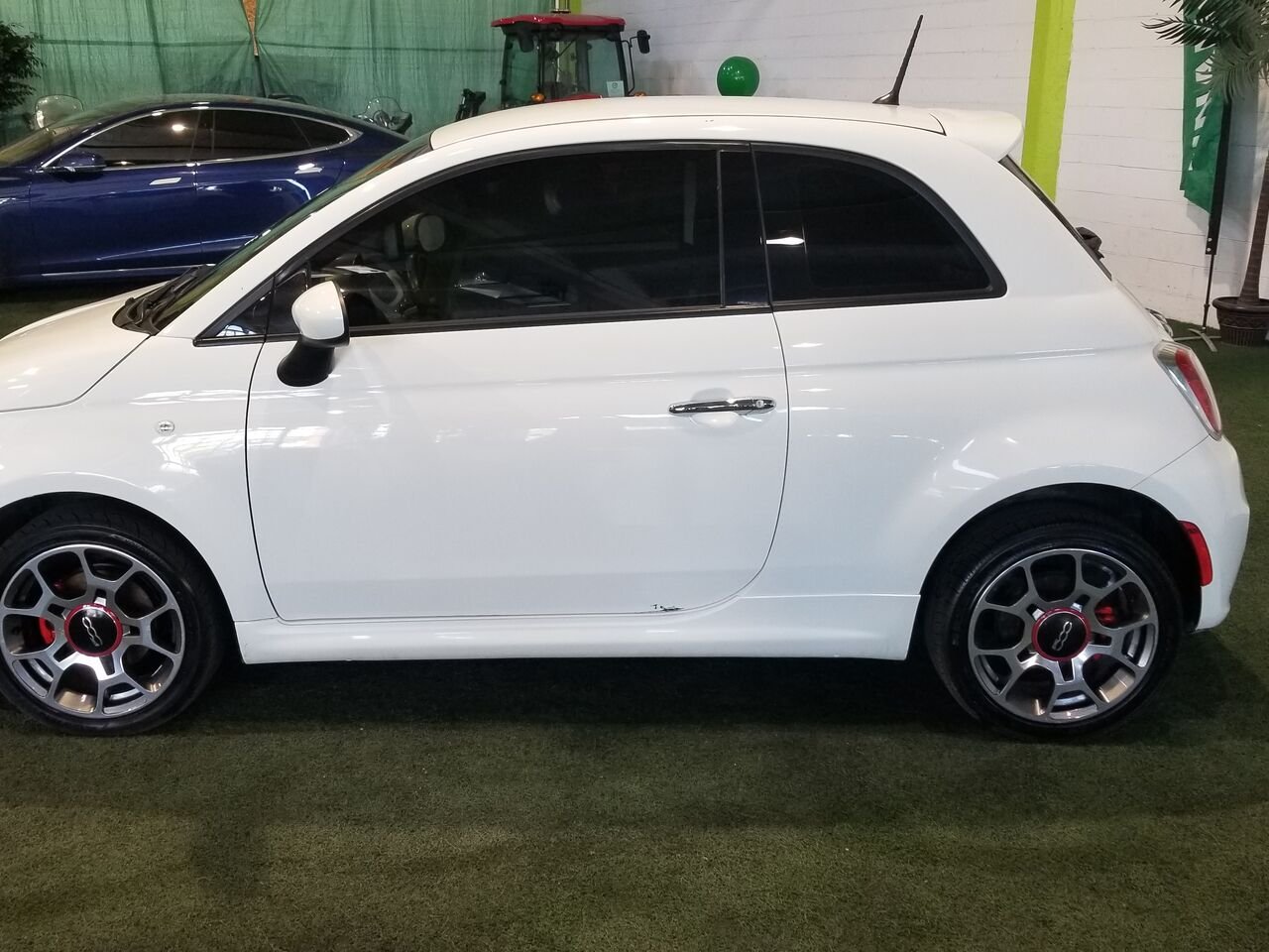 2014 FIAT 500 White  - photo #5