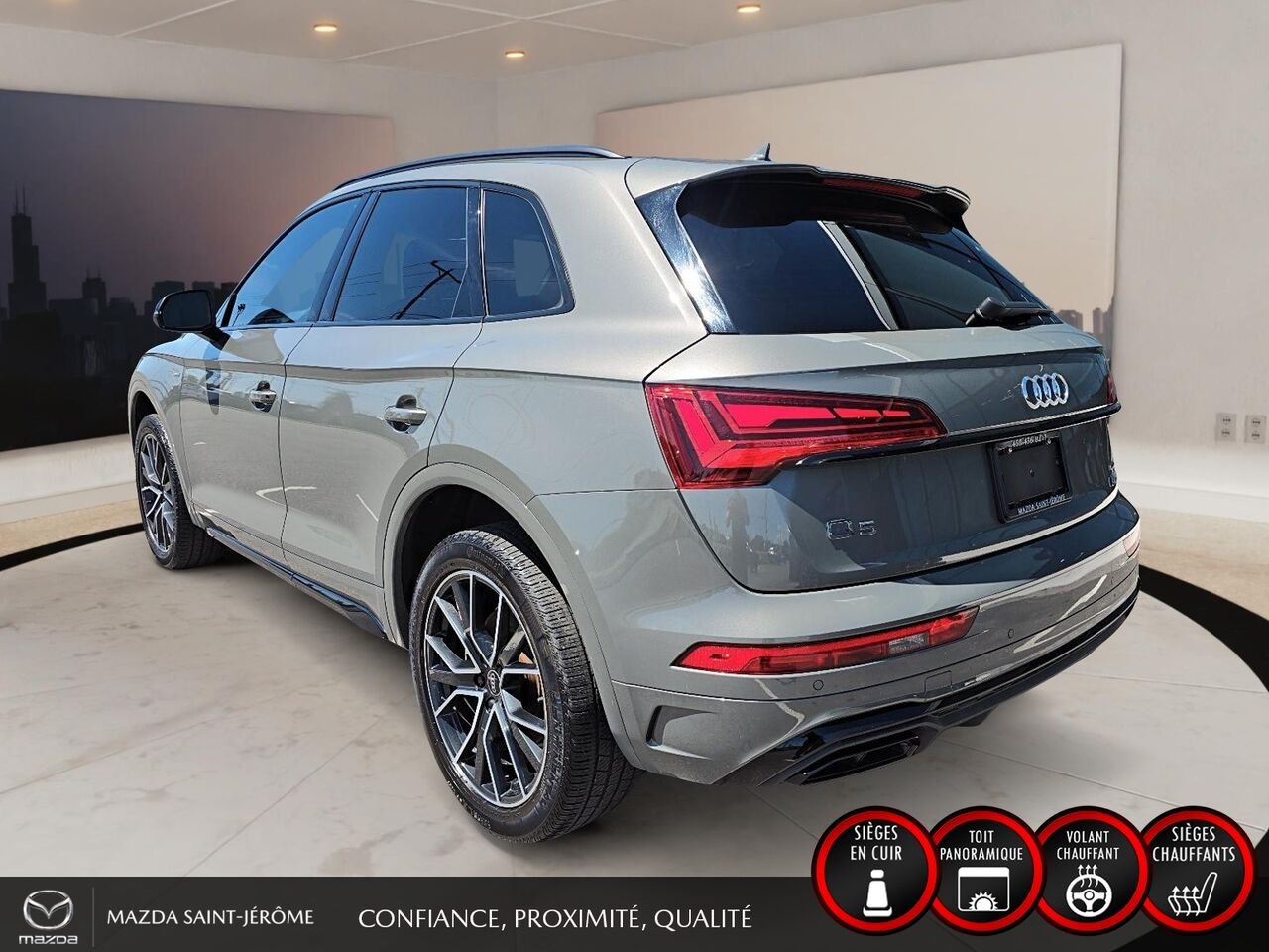 Audi Q5 Progressiv 45 TFSI quattro 2023 Gris Saint-Jérôme - photo #9