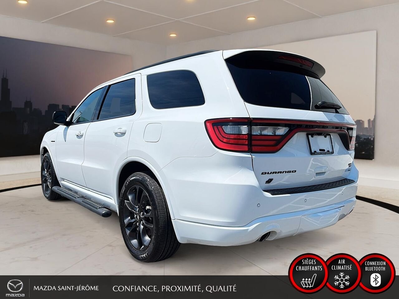 2024 Dodge Durango R/T Plus | GR.REMORQUAGE | TOIT OUVRANT | CUIR | White Saint-Jérôme - photo #9