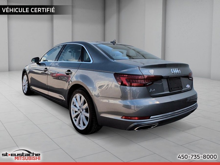 Audi berline A4 Komfort TFSI-CUIR-TOIT OUVRANT-SIÈGES CHAUFFANTS 2019 Gris