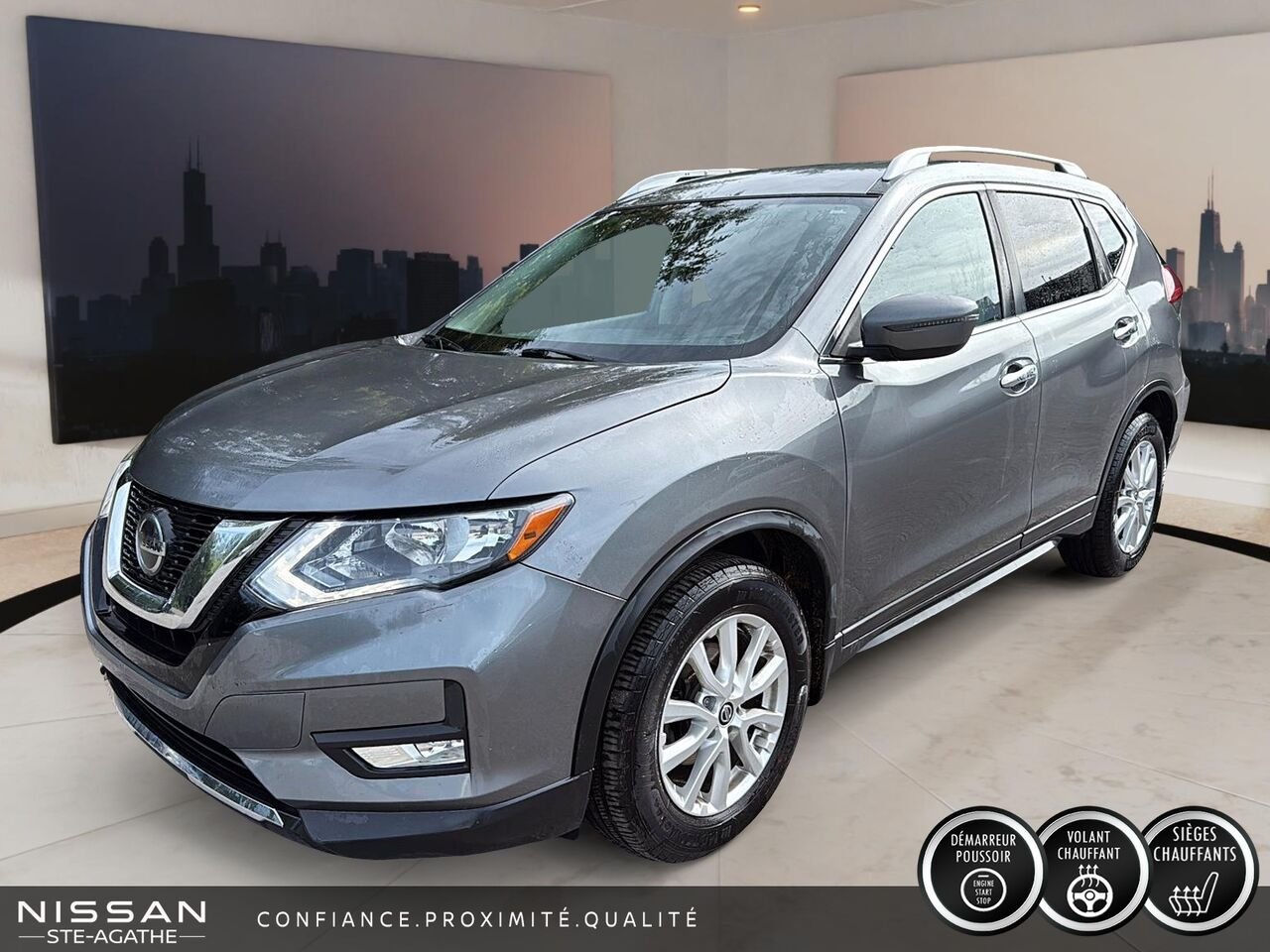 2019 Nissan Rogue SV TA|BANC CHAUFFANT|VOLANT CHAUFFANT Grey Saint-Jérôme - photo #0