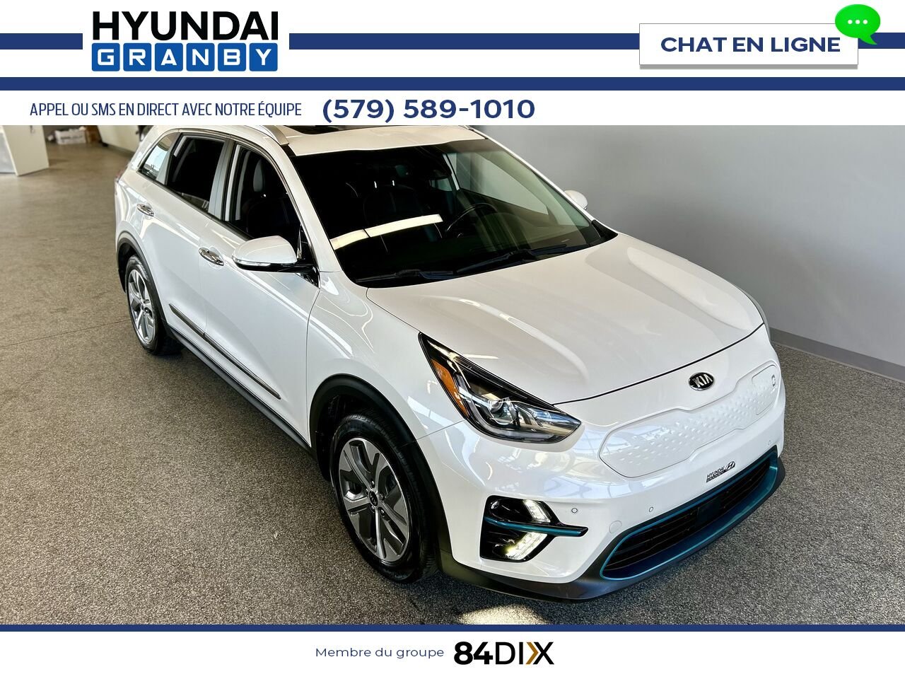2019 Kia Niro électrique White Granby - photo #1