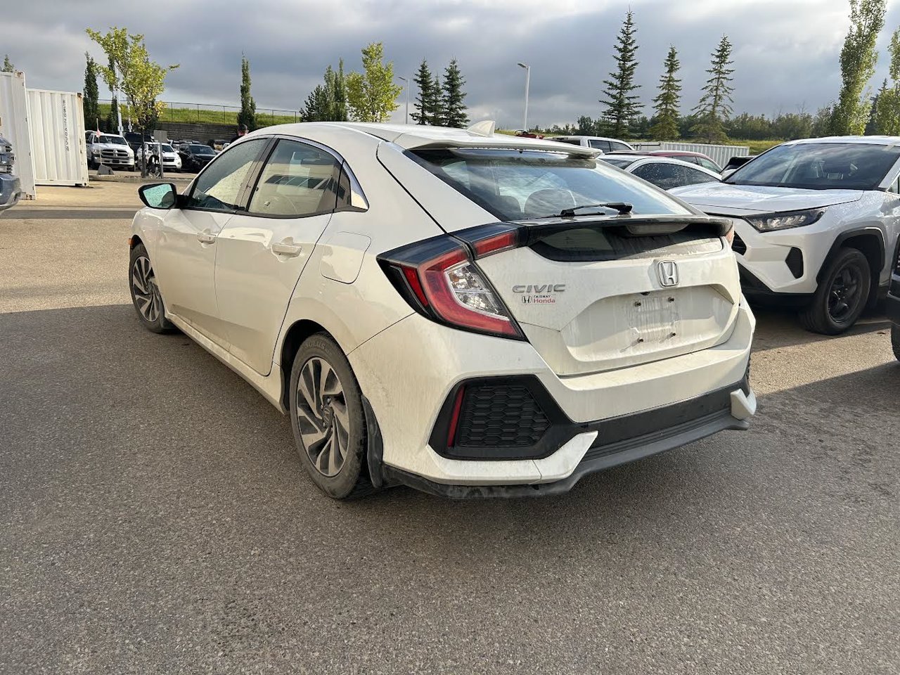 2018 Honda Civic Hatchback LX CVT White Sherwood Park - photo #3