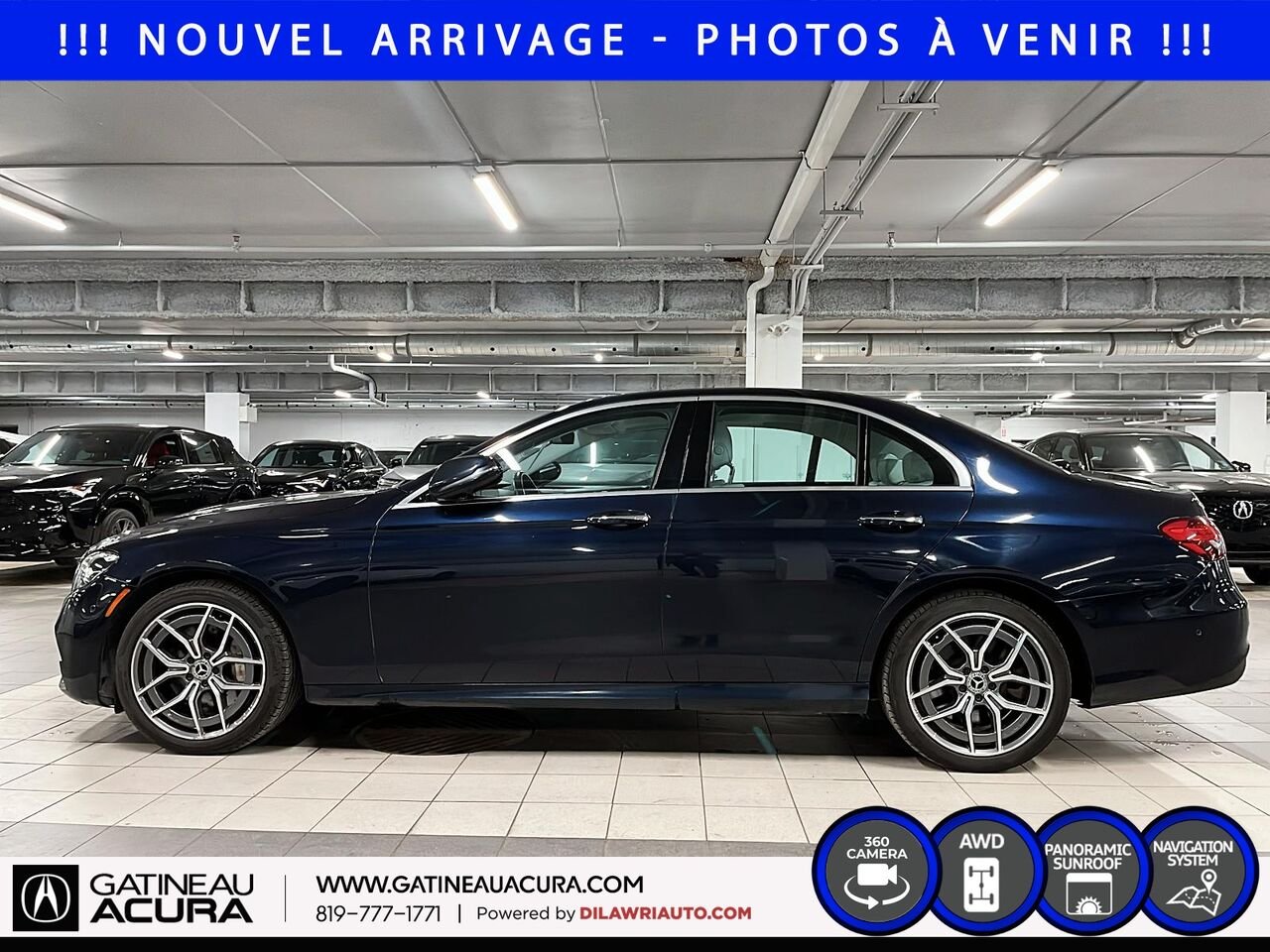 Mercedes-Benz Classe-E E 450 4MATIC 2021 Bleu Ottawa & Gatineau - photo #8