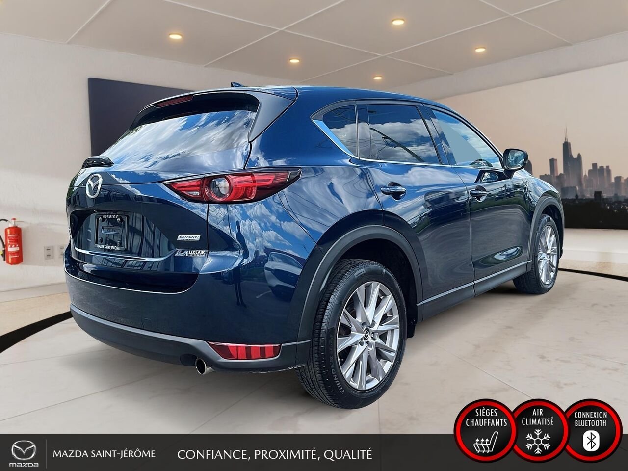 2019 Mazda CX-5 GT Turbo | TOIT OUVRANT | CUIR | AWD | Blue Saint-Jérôme - photo #5