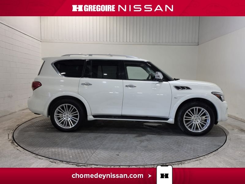 Infiniti QX80 CS6950 | Cuir * Toit * GPS * 7 Places 2017 Blanc Laval - photo #10
