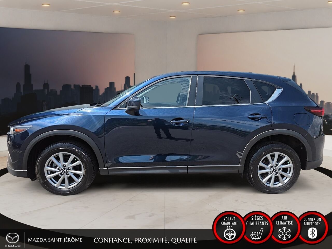 Mazda CX-5 GS | AWD | CUIR | MAGS | 2023 Bleu Saint-Jérôme - photo #9