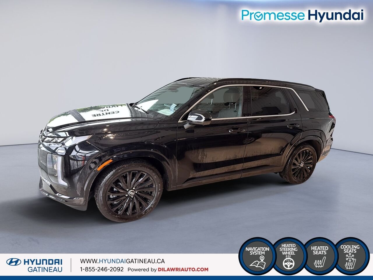 2025 Hyundai Palisade Ultimate Calligraphy *** BLACK EDITION , toute equipe , bas millage *** Black Ottawa & Gatineau - photo #4