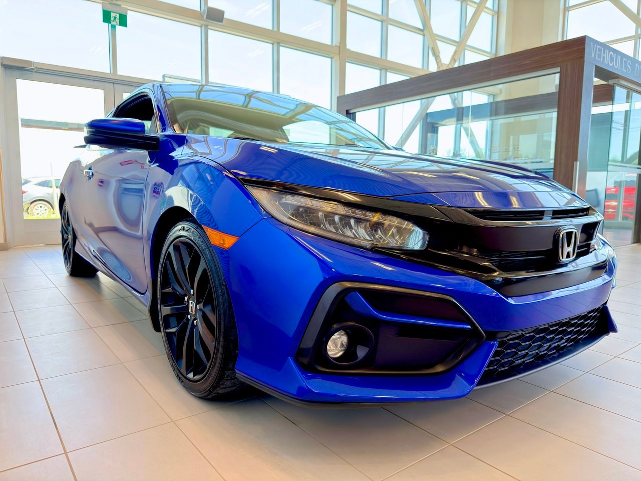 2020 Honda Civic Si Coupe Blue Notre-Dame-des-Prairies - photo #7