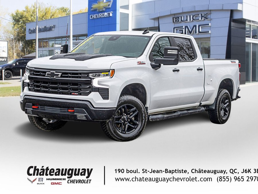 Chevrolet Silverado 1500 LT Trail Boss cabine multiplace 2024 Blanc