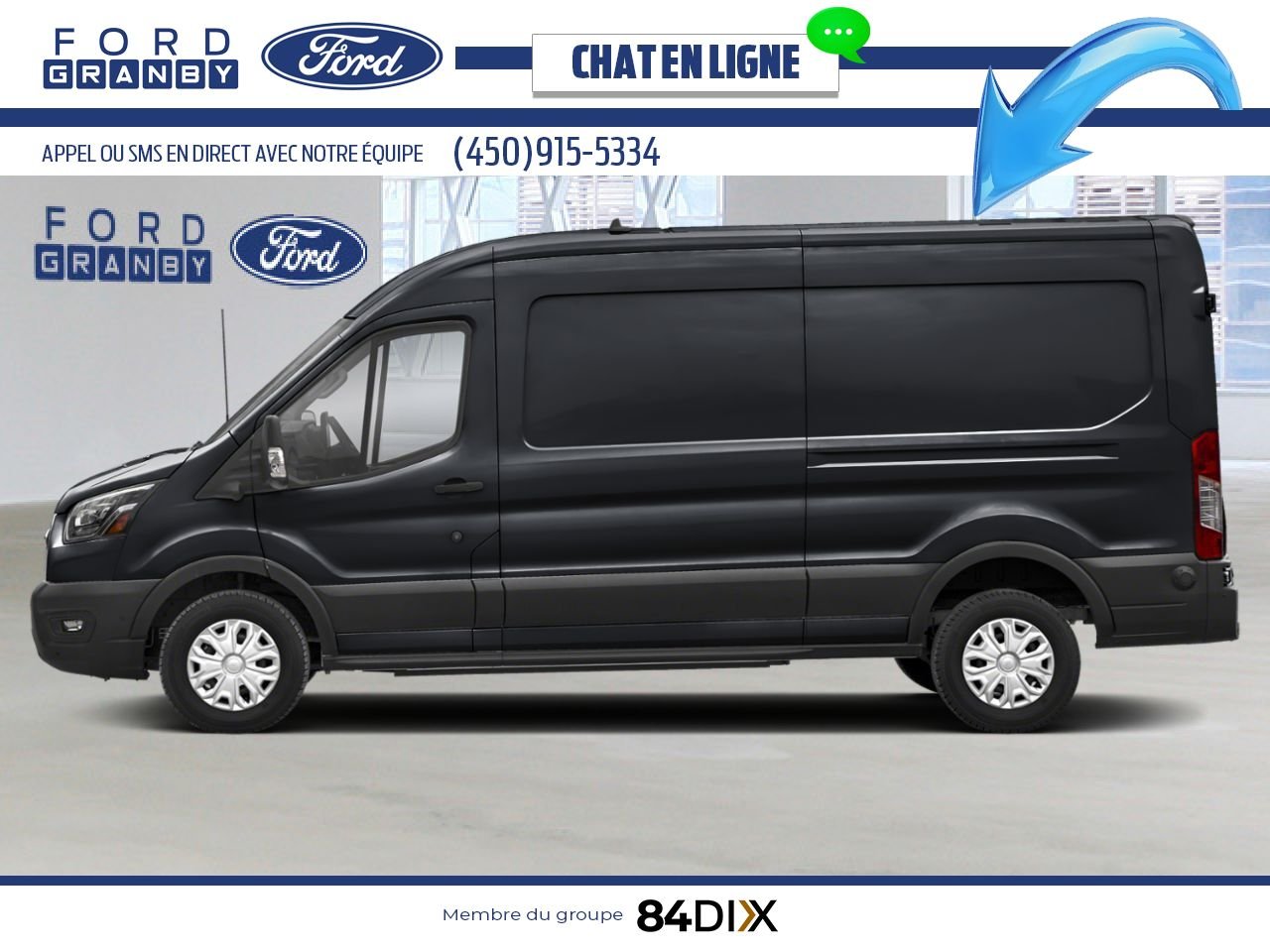 Ford E-Transit fourgonnette utilitaire 2025 Noir agate métallisé Granby - photo #1