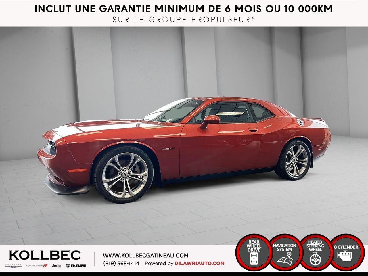 DODGE CHALLENGER R/T 2021 Orange Ottawa & Gatineau - photo #18