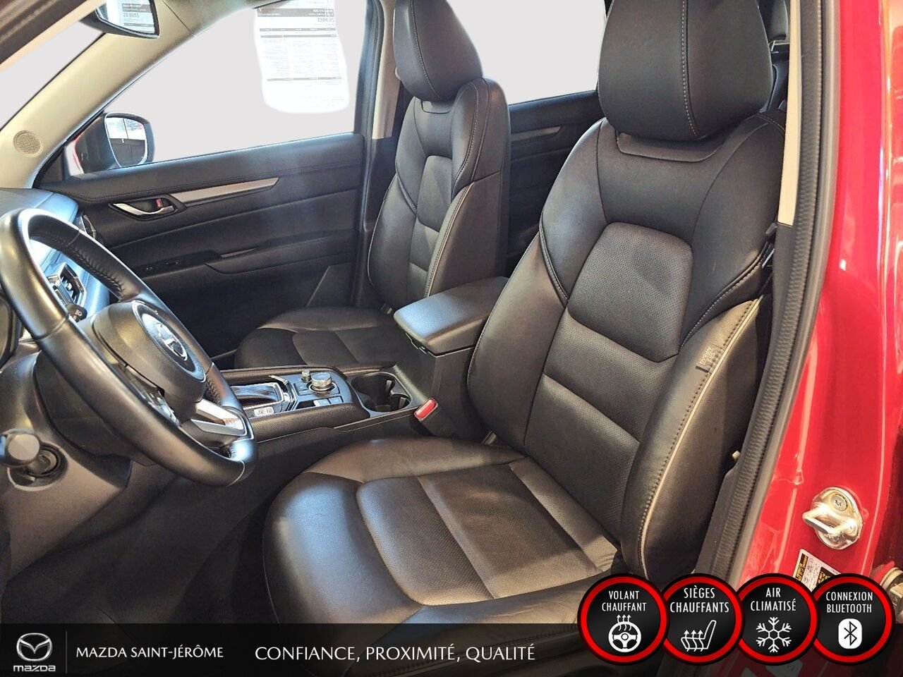 2024 Mazda CX-5 GS | AWD | SIMILICUIR | HAYON ÉLECTRIQUE | VOLANT CHAUFFANT Red Saint-Jérôme - photo #17