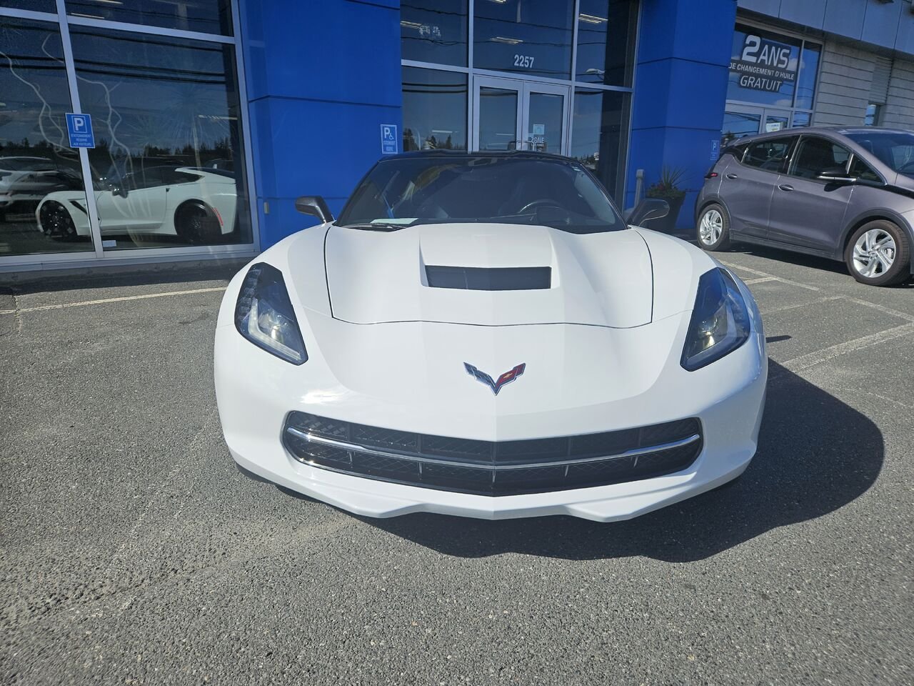 Chevrolet Corvette Stingray Z51 coupé 2 portes avec 2LT 2015 Blanc Thetford Mines - photo #5