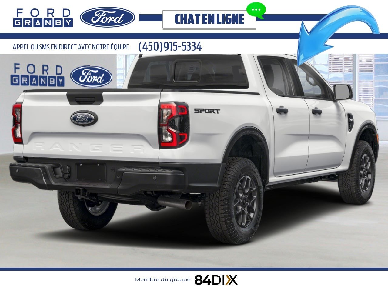 2025 Ford Ranger Oxford White Granby - photo #2