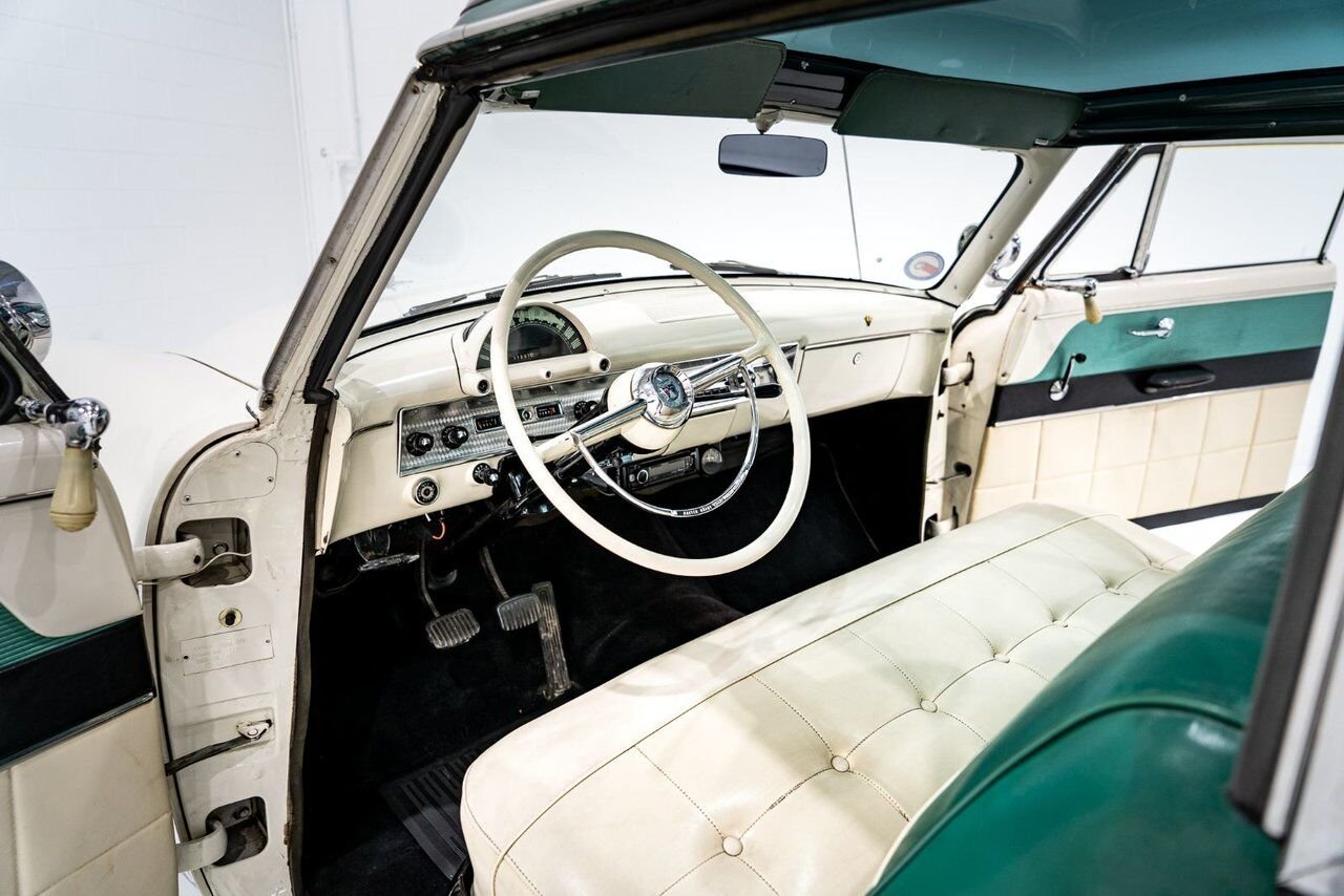 1954 Ford Crestline Skyliner rare glass top long term ownership White Montreal - photo #7