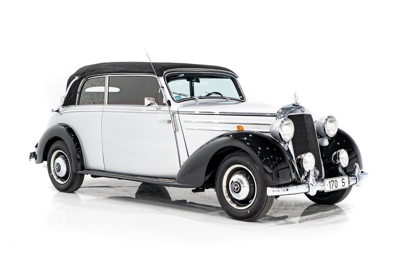 1950 Mercedes-Benz 170S Cabriolet B Wonderfully Presented Old Restoration Grey Montreal - photo #40