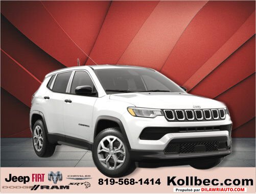 Jeep Compass Sport 4x4 2025 Blanc éclatant Ottawa & Gatineau - photo #4