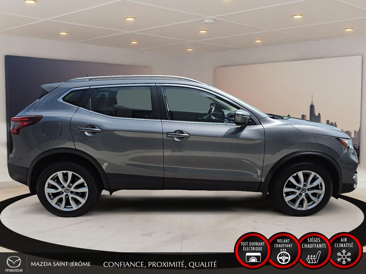 Nissan Qashqai SV | AWD | TOIT OUVRANT | MAGS | 2022 Gris Saint-Jérôme - photo #4