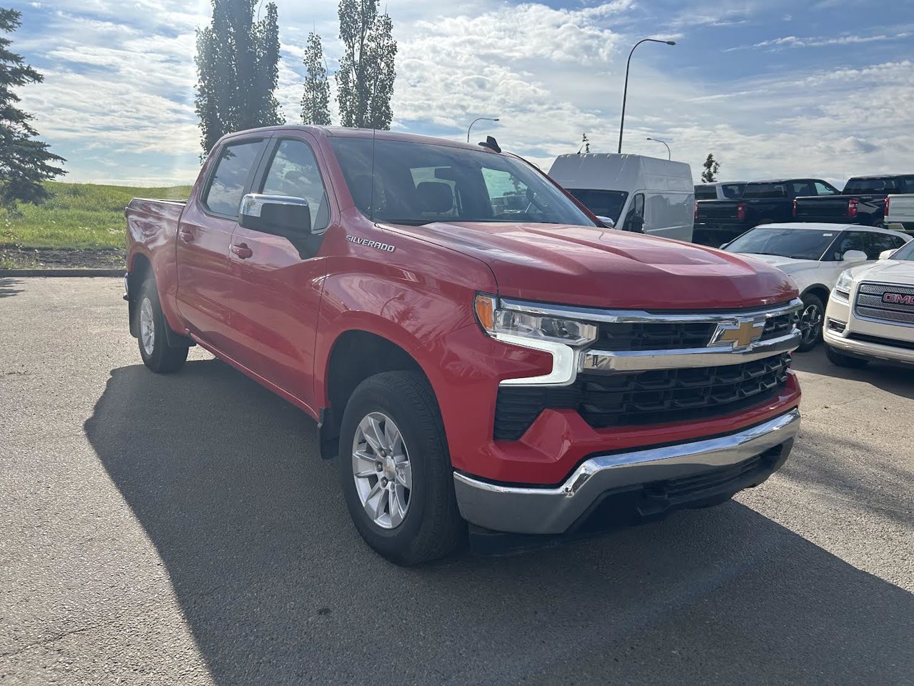 2026 Chevrolet Silverado 1500 4WD Crew Cab 147 LT Red Sherwood Park - photo #1