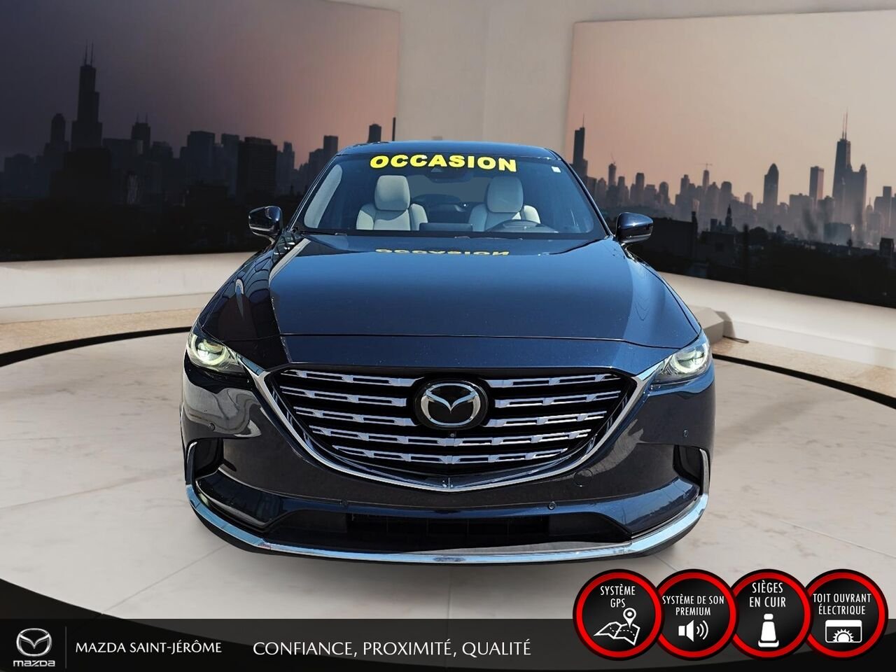 2022 Mazda CX-9 Signature | AWD | TOIT OUVRANT | CUIR | 6 PASS Blue Saint-Jérôme - photo #2