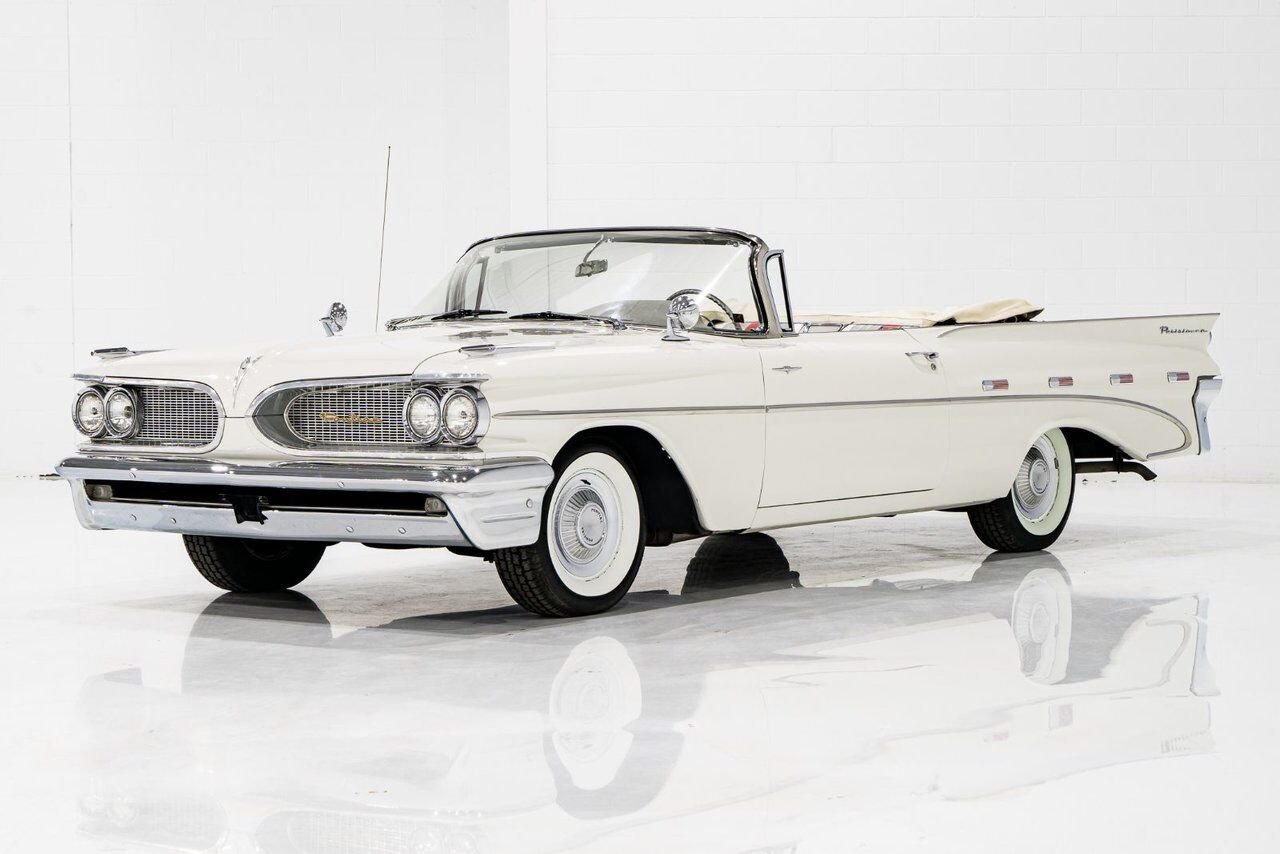 Pontiac PARISIENNE **PRIX EN USD** Fully restored with 261cu.in. and GM built sheet 1959 Blanc Montréal - photo #0