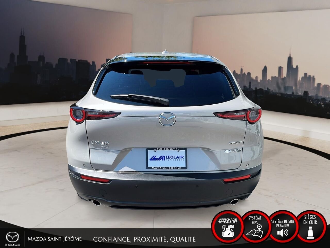 Mazda CX-30 GT | TOIT OUVRANT | CUIR | AWD | 2024 Gris Saint-Jérôme - photo #6