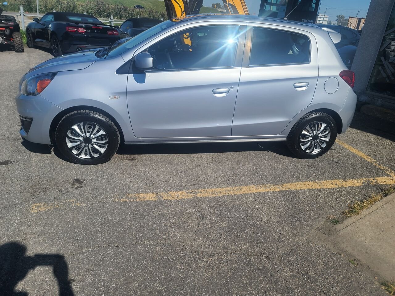 2020 Mitsubishi Mirage Grey  - photo #1