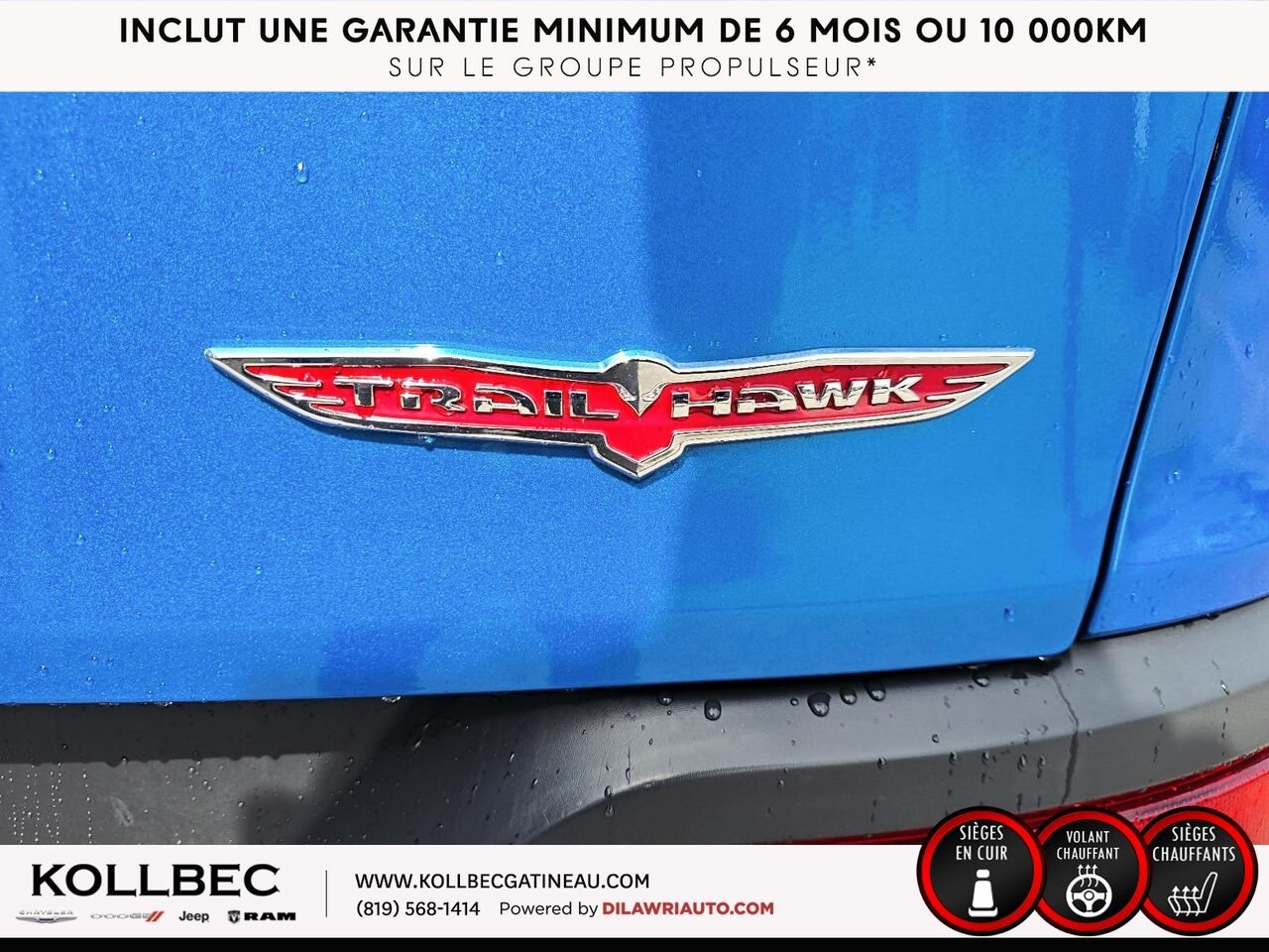 JEEP CHEROKEE Trailhawk 4x4 2018 Bleu Ottawa & Gatineau - photo #15