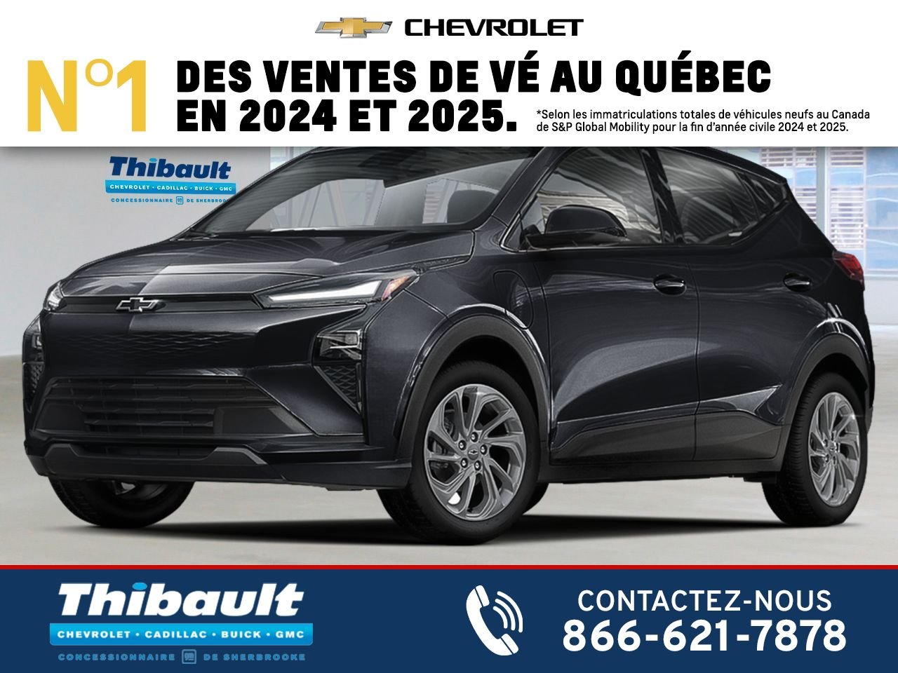 2027 CHEVROLET Bolt RS 4 portes TA SUMMIT WHITE Sherbrooke - photo #0