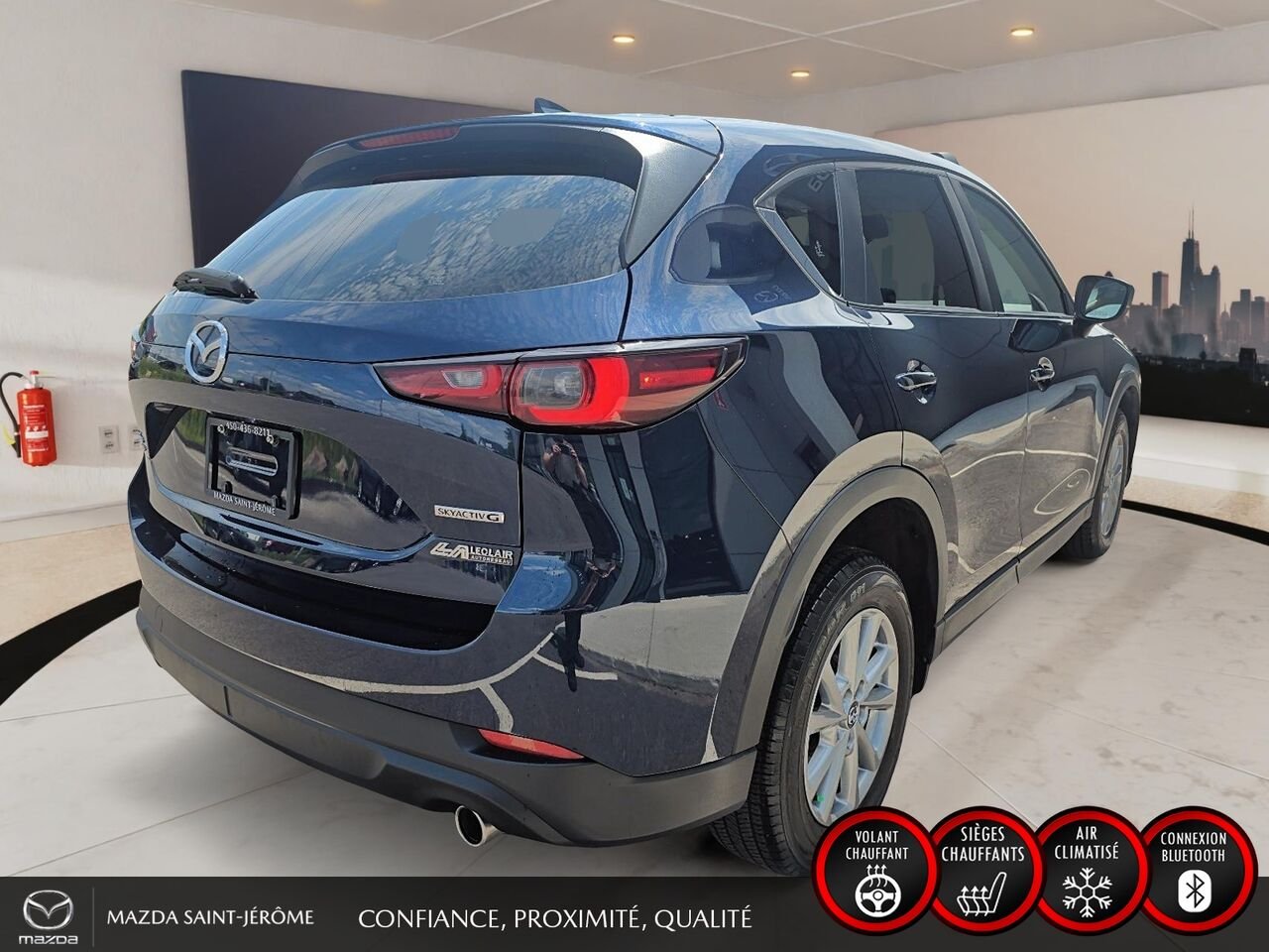 Mazda CX-5 GS | AWD | CUIR | MAGS | 2023 Bleu Saint-Jérôme - photo #5