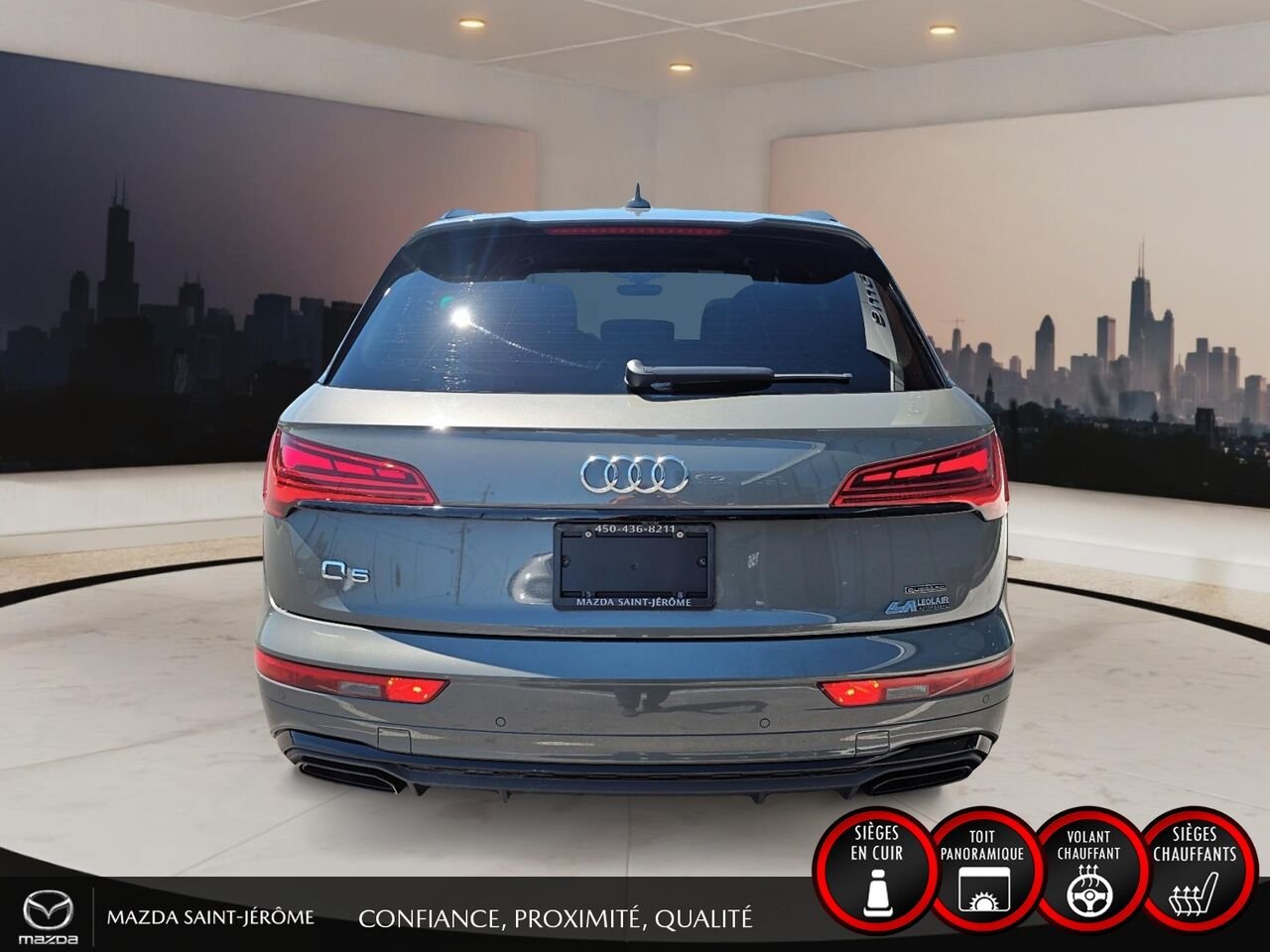 Audi Q5 Progressiv 45 TFSI quattro 2023 Gris Saint-Jérôme - photo #6