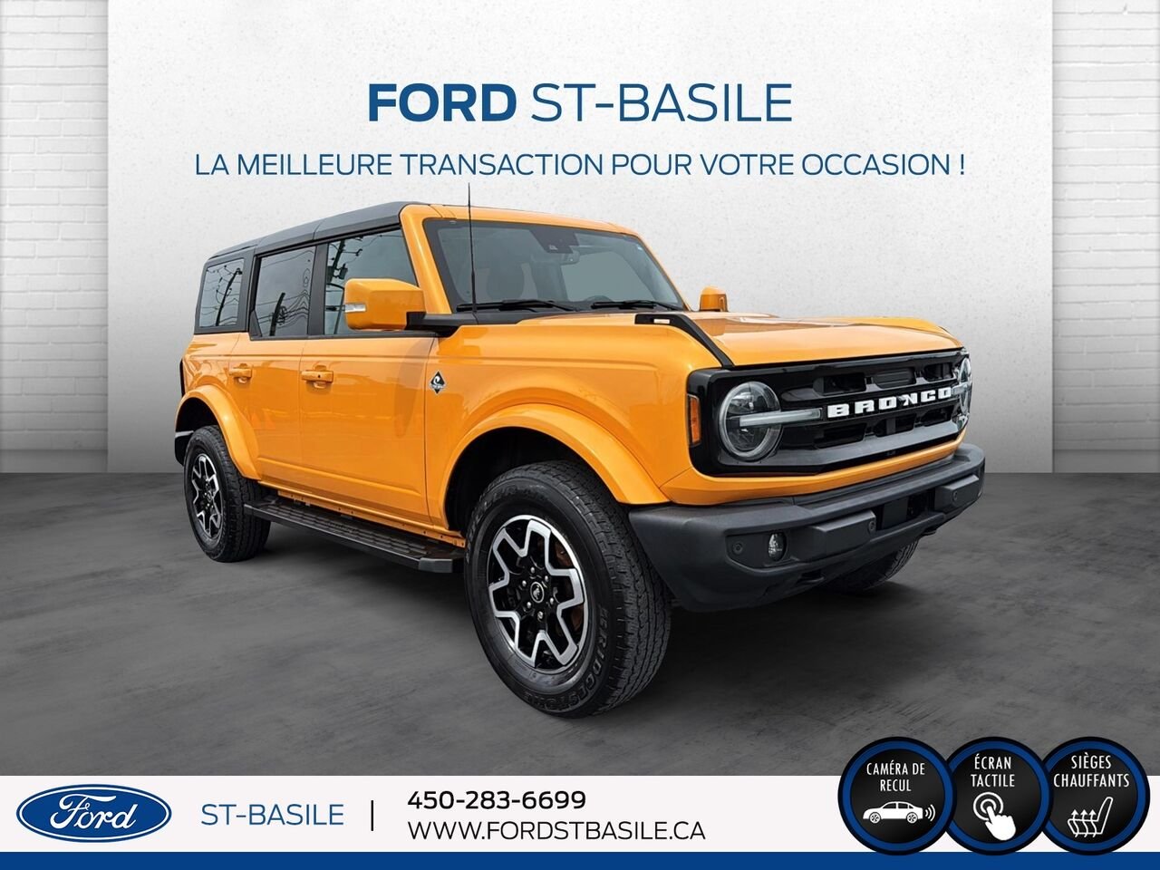 2022 Ford Bronco Orange Saint-Basile-le-Grand - photo #9
