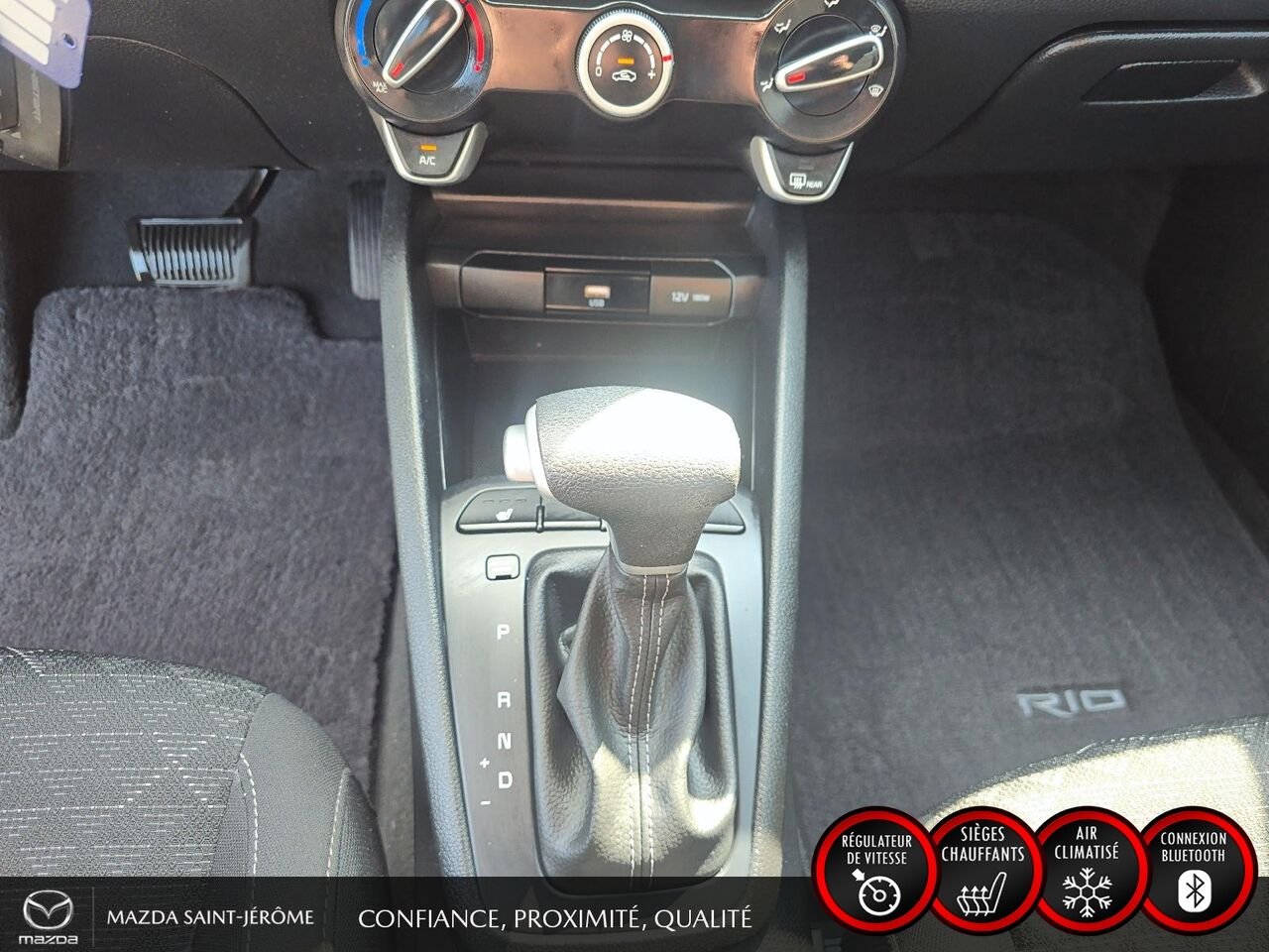 Kia Rio 5 portes LX+ | 50 728 KM | AUTOMATIQUE | CAMÉRA DE RECUL 2023 Noir Saint-Jérôme - photo #17