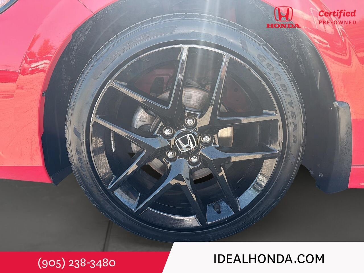 2023 Honda Civic Sedan SPORT CVT Red Mississauga - photo #6