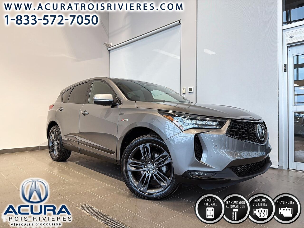Gray 2024 Acura RDX SUV / Crossover All-Wheel Drive Automatic