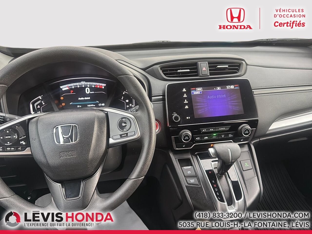 Honda CR-V LX 2RM 2 RM 5 portes LX 2017 Gris Lévis - photo #16