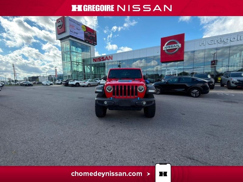 Jeep Wrangler CH7258 | Unlimited Rubicon 4xe Cuir * Caméra * Carplay 2021 Rouge Laval - photo #2