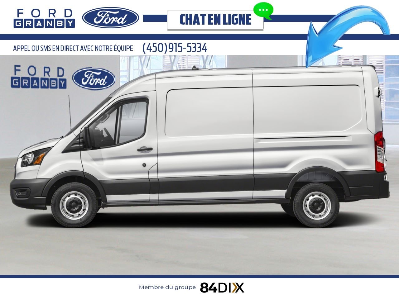 Ford Transit fourgon utilitaire 2025 Blanc Oxford Granby - photo #1