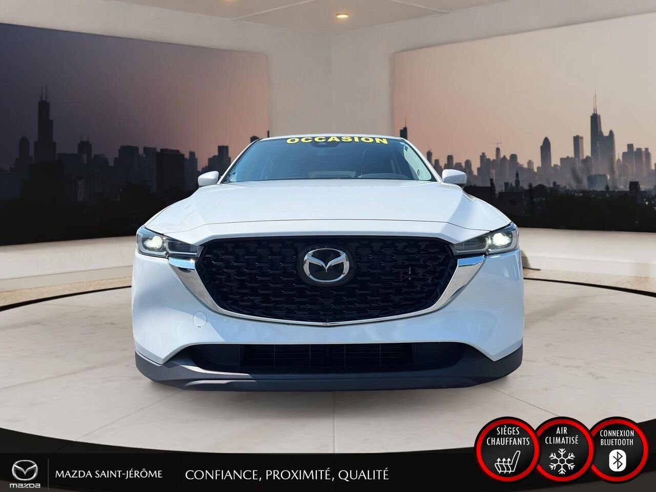 2023 Mazda CX-5 GS LUXURY | TOIT OUVRANT | AWD | CUIR | White Saint-Jérôme - photo #2