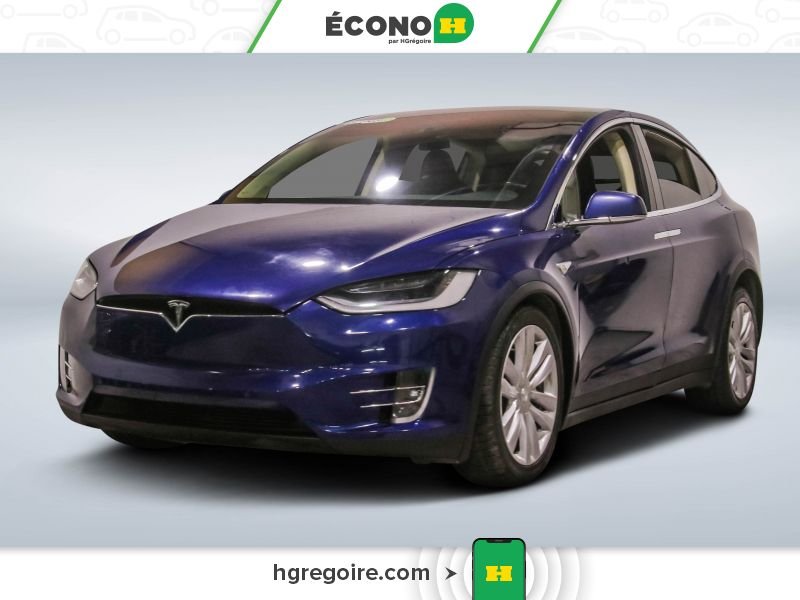 Tesla Model X 2016 Bleu Saint-Eustache - photo #2