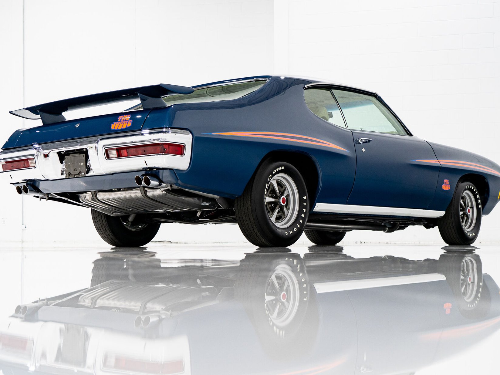 1970 Pontiac GTO The Judge Matching# Ram Air III 4-speed **PRIX EN USD** Blue Montreal - photo #26