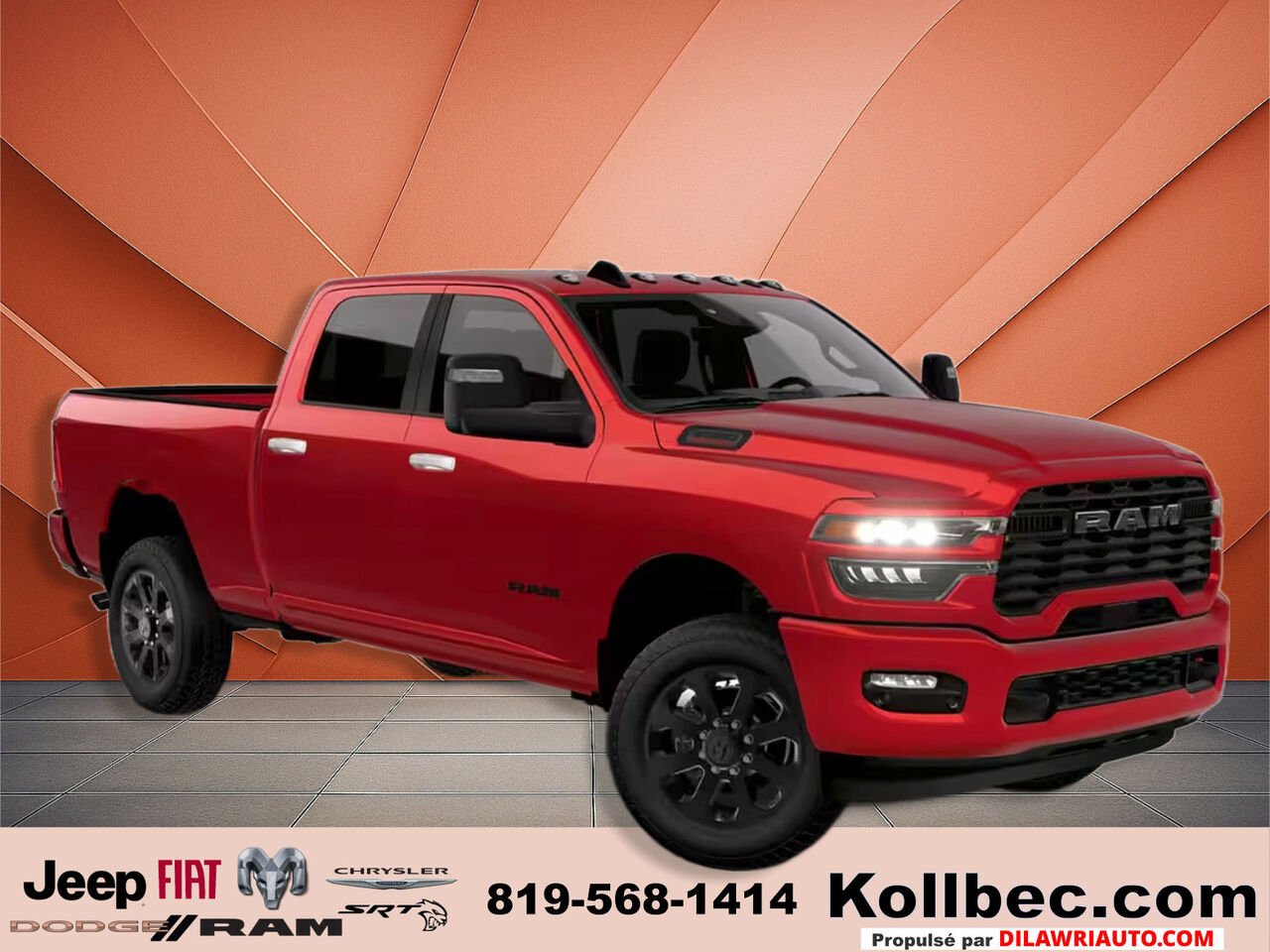 2026 RAM 2500 26310 | Big Horn cabine d'équipe 4x4 caisse de 6 pi 4 po Molten Red Pearl Gatineau - photo #0
