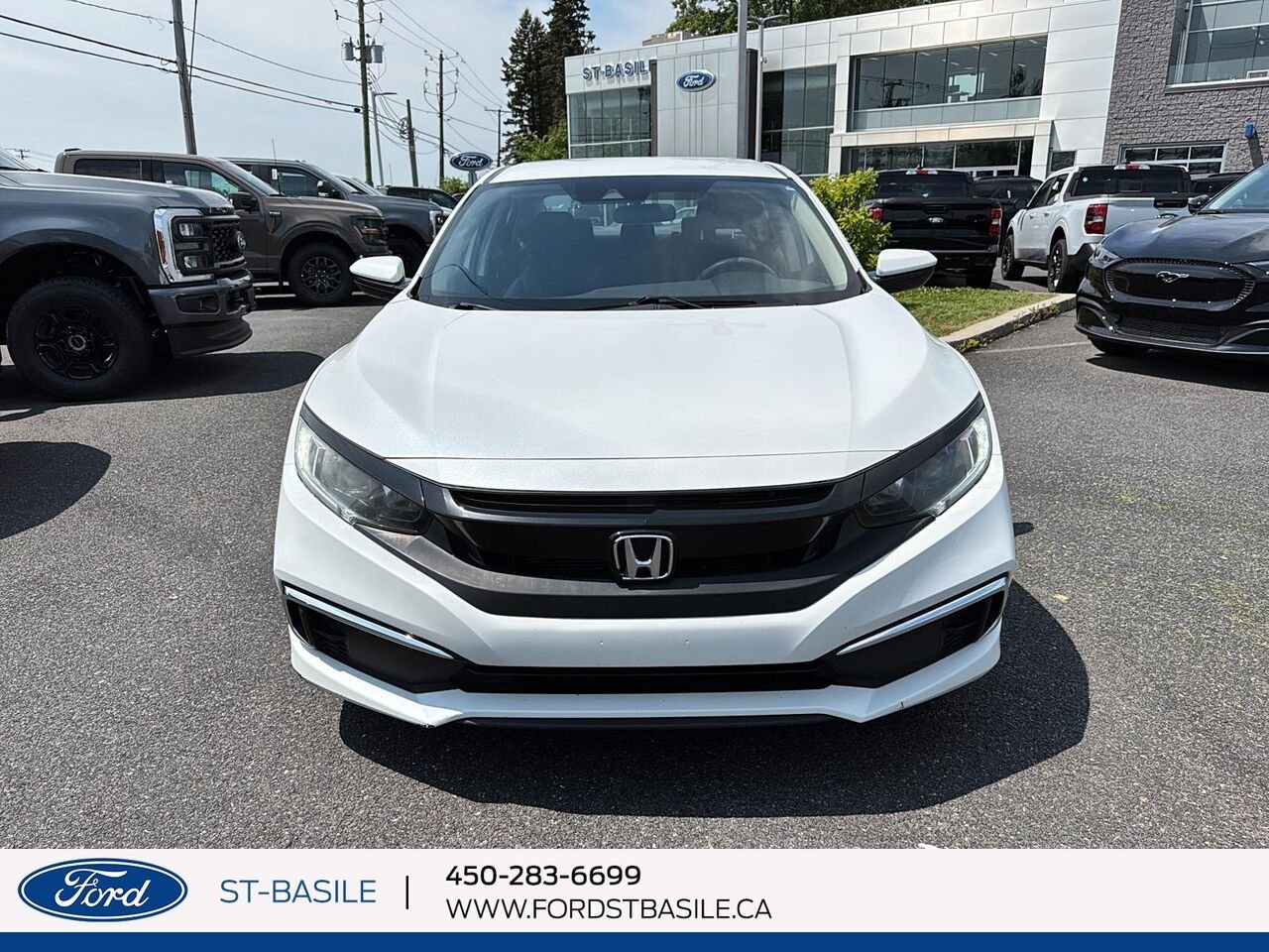 2020 HONDA CIVIC White Saint-Basile-le-Grand - photo #9