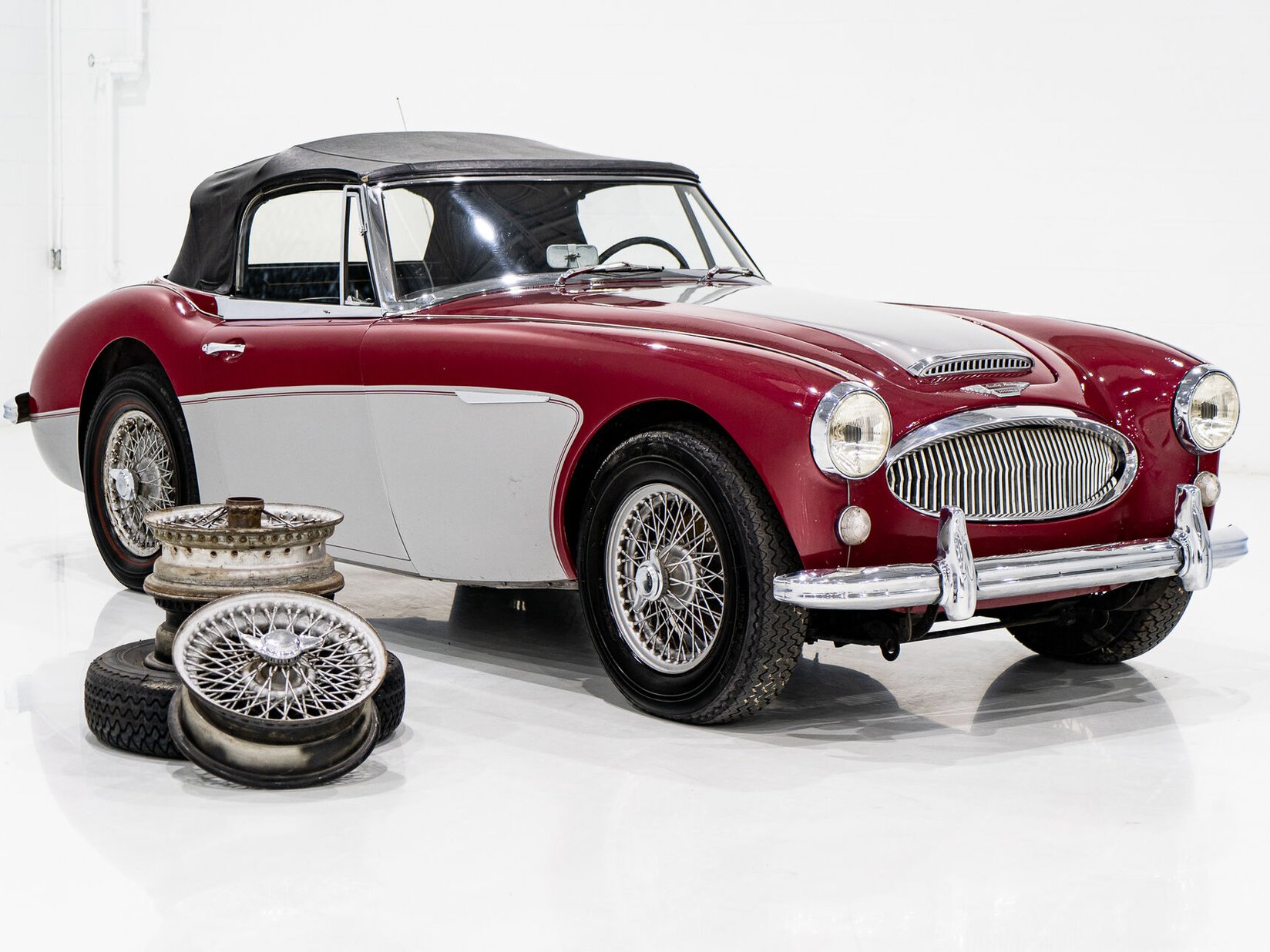 1960 Austin Healey 3000MKIII Project Car **PRIX EN USD** Red Montreal - photo #52