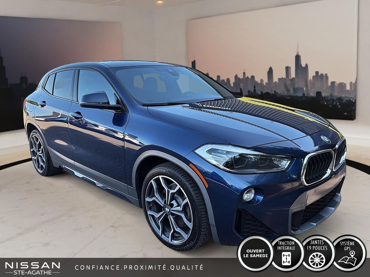 BMW X2 xDrive28i coupé pour activités sportives/CUIR| TOIT| CARPLAY 2020 Bleu Saint-Jérôme - photo #2