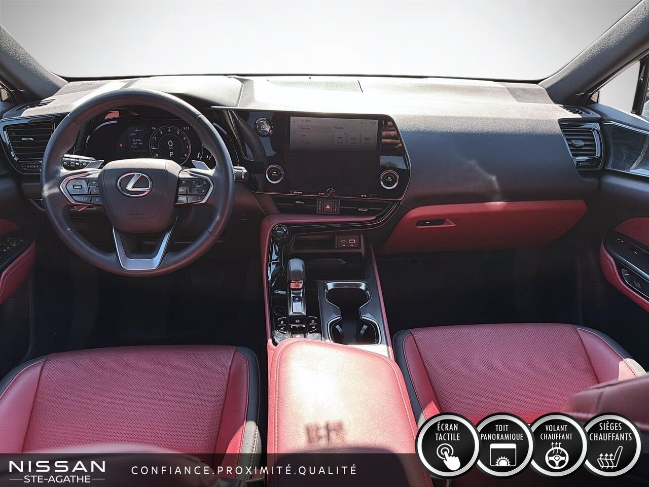 2025 Lexus NX 350 | INTÉRIEUR ROUGE NULUXE | TOIT OUVRANT | AWD Black Saint-Jérôme - photo #9