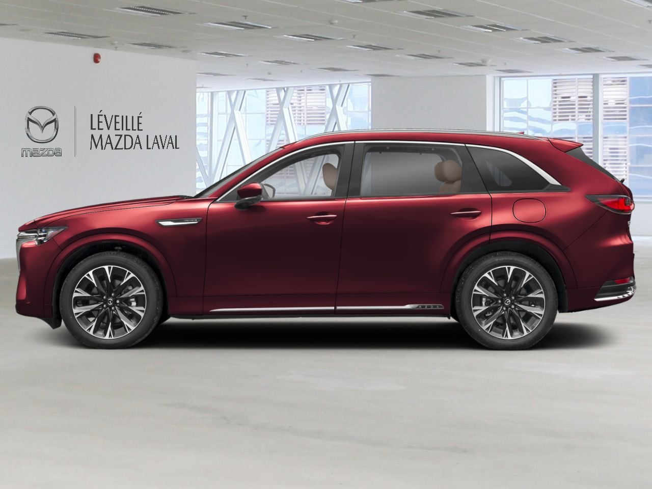 Mazda CX-90 hybride léger Signature TI 2026 Rouge Laval - photo #1