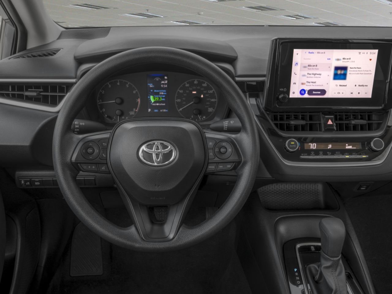 2026 TOYOTA Corolla heated front seats, automatic climate control, a windshield wiper de-icer, an 8-inch touchscreen with wireless Apple CarPlay and Android Auto,, and the Blind Spot Monitor with Rear Cross Traffic Alert Classic Silver Metallic Mississauga - photo #5