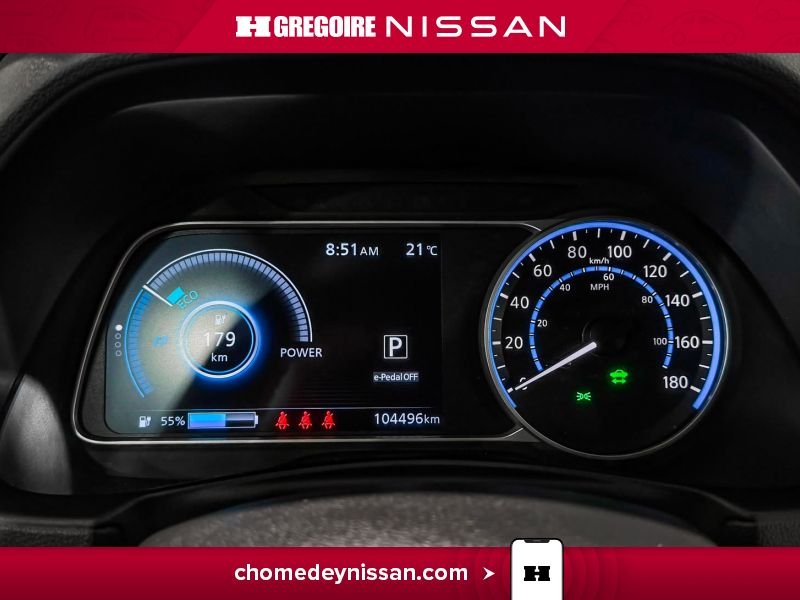 Nissan Leaf CL6917 | SL PLUS * Mag * Cuir * Volant Chauffant * 2023 Blanc Laval - photo #18